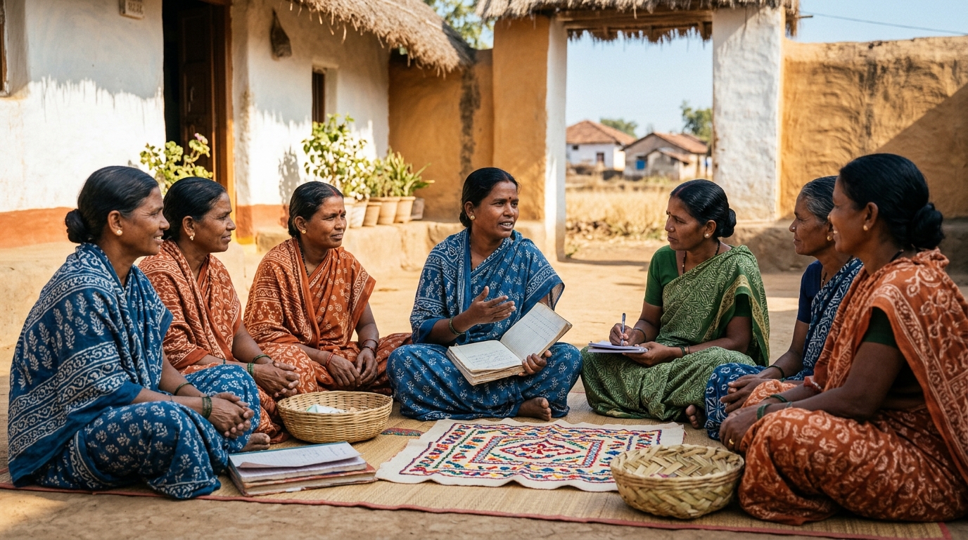 Women's Self-Help Groups meeting